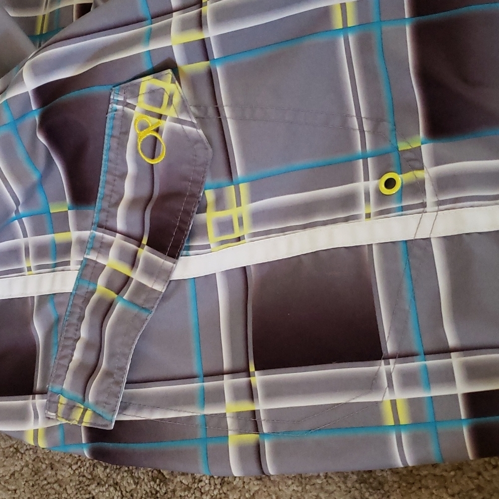 Gray OP Swim Trunks w/pocket - Picture 3 of 4